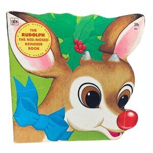 Vintage 1977 Golden Press Rudolph The Red-Nosed Reindeer Book Classic Childrens